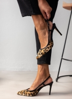 Γόβες μυτερές slingback με print TFP