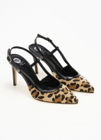 Γόβες μυτερές slingback με print TFP
