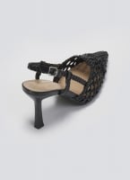 Γόβες μυτερές slingback με πλεκτό σχέδιο ERYNN