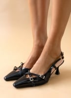 Γόβες slingback λουστρίνι TFP