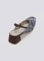 Γόβες slingback με πλεκτό σχέδιο CORINA