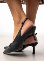 Γόβες slingback μυτερές με ζωνάκι TFP