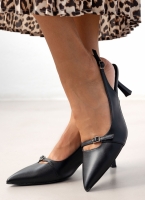 Γόβες slingback μυτερές με ζωνάκι TFP