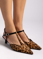 Γόβες slingback suede t-strap TFP