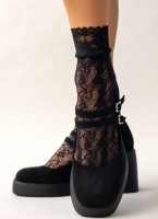 Γόβες suede Mary Jane με διπλή μπαρέτα