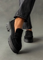 Loafers από δέρμα καστόρι Estil