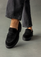 Loafers από δέρμα καστόρι Estil