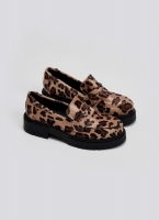 Loafers chunky από συνθετικό ponyskin με print Estil