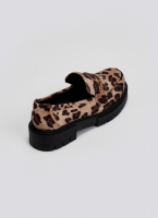 Loafers chunky από συνθετικό ponyskin με print Estil