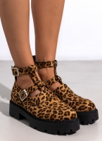Loafers chunky suede με print TFP