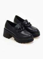 Loafers δερμάτινα chunky με αλυσίδα Ragazza 0596