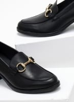 Loafers δερμάτινα με μεταλλική λεπτομέρεια Ragazza 0465-Α
