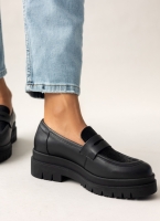 Loafers δερμάτινα με ponyskin TFP