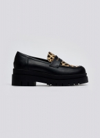 Loafers δερμάτινα με ponyskin TFP