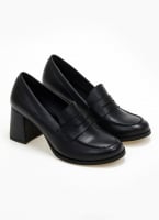 Loafers δερμάτινα με τακούνι Ragazza 061