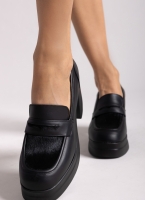Loafers δερμάτινα με τακούνι TFP