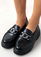 Loafers flatforms με αγκράφα