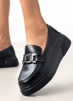 Loafers flatforms με αγκράφα