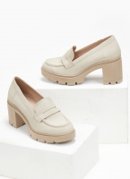 Loafers suede με τακούνι estil