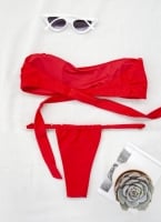 Μαγιό σετ μπικίνι strapless