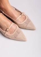 Μπαλαρίνες μυτερές slingback με διαφάνεια MARIAMARE