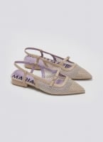 Μπαλαρίνες μυτερές slingback με διαφάνεια MARIAMARE