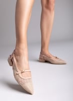Μπαλαρίνες μυτερές slingback με διαφάνεια MARIAMARE