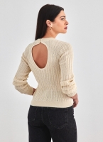 Μπλούζα πλεκτή με άνοιγμα στην πλάτη Vero Moda 10300189