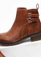 Μποτάκια casual αστραγάλου με pattern Erynn