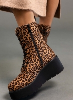 Μποτάκια platforms suede με print ERYNN