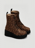 Μποτάκια platforms suede με print ERYNN