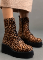 Μποτάκια platforms suede με print ERYNN