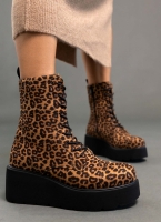 Μποτάκια platforms suede με print ERYNN