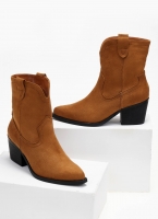 Μποτάκια suede cowboy
