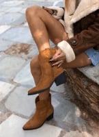 Μποτάκια suede cowboy