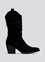 Μποτάκια suede cowboy μυτερά