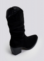 Μποτάκια suede cowboy μυτερά