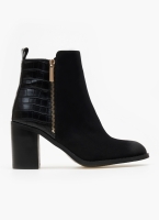 Μποτάκια suede με ανάγλυφο pattern Erynn