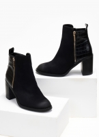 Μποτάκια suede με ανάγλυφο pattern Erynn