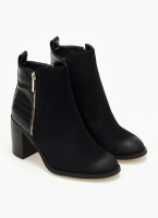 Μποτάκια suede με ανάγλυφο pattern Erynn