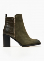 Μποτάκια suede με ανάγλυφο pattern Erynn