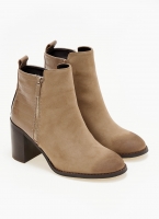 Μποτάκια suede με ανάγλυφο pattern Erynn