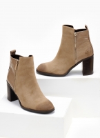 Μποτάκια suede με ανάγλυφο pattern Erynn
