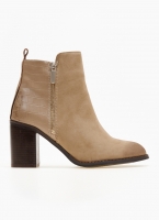 Μποτάκια suede με ανάγλυφο pattern Erynn