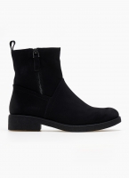 Μποτάκια suede με φερμουάρ
