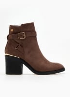 Μποτάκια suede με μεταλλικό σχέδιο Xti 141735