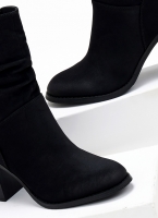 Μποτάκια suede με σούρα Erynn