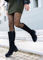 Μπότες suede με τετράγωνο τακούνι Xti 140579