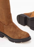 Μπότες πάνω από το γόνατο suede