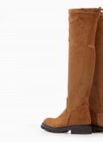 Μπότες πάνω από το γόνατο suede